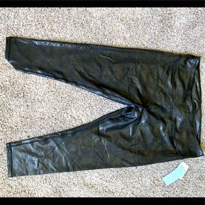 NWT distressed leather looking leggings